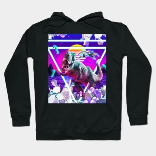 Dinosaur Rave Raving T-Rex Hoodie